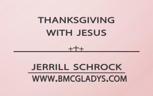 thanksgiving with jesus