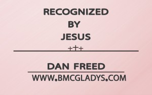 recognized by jesus